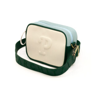 Bandolera Luchi Pradera Verde Oscuro x Celeste