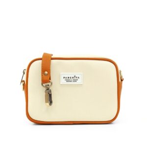Bandolera Mika Beige x Durazno